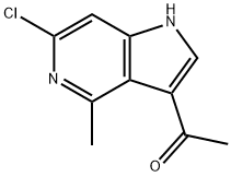 3-Acetyl-6-chloro-4-Methyl-5-azaindole Struktur