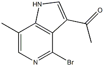 3-Acetyl-4-broMo-7-Methyl-5-azaindole Struktur