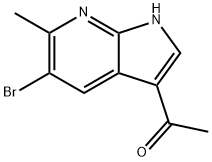 3-Acetyl-5-broMo-6-Methyl-7-azaindole Struktur