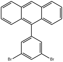 Anthracene, 9-(3,5-dibroMophenyl)- Struktur