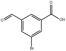3-ブロモ-5-ホルミル安息香酸 化学構造式
