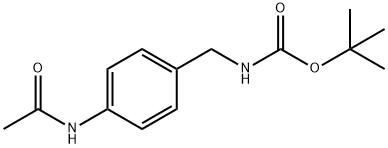 tert-butyl 4-acetaMidobenzylcarbaMate Structure