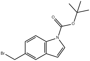 1H-Indole-1-carboxylic acid, 5-(broMoMethyl)-, 1,1-diMethylethyl ester|5-(溴甲基)-1H-吲哚-1-甲酸叔丁酯