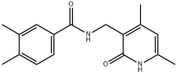 BenzaMide, N-[(1,2-dihydro-4,6-diMethyl-2-oxo-3-pyridinyl)Methyl]-3,4-diMethyl- Structure