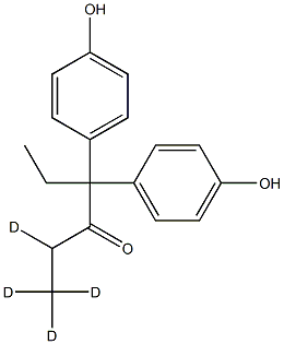 4,4-Bis(p-hydroxyphenyl)-3-hexanone-d4