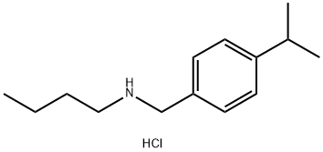 butyl({[4-(propan-2-yl)phenyl]methyl})amine hydrochloride Struktur