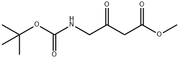 4-(Boc-amino)-3-oxobutanoic acid methyl ester Struktur