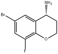 (4R)-6-BROMO-8-FLUORO-3,4-DIHYDRO-2H-1-BENZOPYRAN-4-AMINE|(R)-6-溴-8-氟苯并二氢吡喃-4-胺