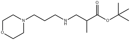 tert-butyl 2-methyl-3-{[3-(morpholin-4-yl)propyl]amino}propanoate Struktur