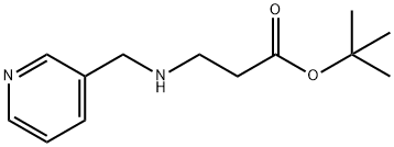 tert-butyl 3-{[(pyridin-3-yl)methyl]amino}propanoate Struktur