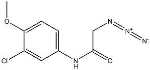 2-azido-N-(3-chloro-4-methoxyphenyl)acetamide Structure