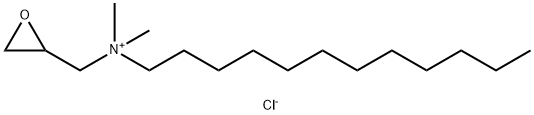 dodecyl-dimethyl-(oxiran-2-ylmethyl)azanium,chloride Structure