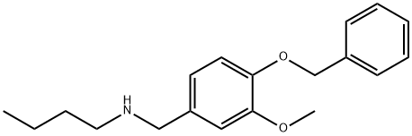 {[4-(benzyloxy)-3-methoxyphenyl]methyl}(butyl)amine Struktur