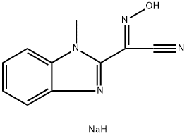 Sodium oxo-imino-(1-methyl-1H-benzoimidazol-2-yl)-acetonitrile|