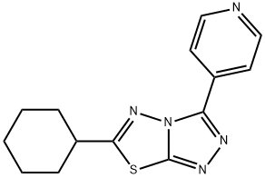 6-cyclohexyl-3-(pyridin-4-yl)-[1,2,4]triazolo[3,4-b][1,3,4]thiadiazole|6-环己基-3-(吡啶-4-基)-[1,2,4]三唑[3,4-B][1,3,4]噻二唑(简称CDNG1A)