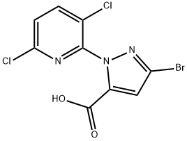 3-bromo-1-(3-chloropyridin-2-yl)-1H-pyrazole-5-carboxylic acid