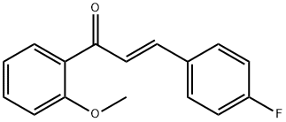 (2E)-3-(4-fluorophenyl)-1-(2-methoxyphenyl)prop-2-en-1-one Struktur