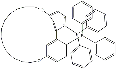 (R)-5,5'-Dodecamethylenedioxy-2,2'-bis(diphenyl phosphino)biphenyl Structure
