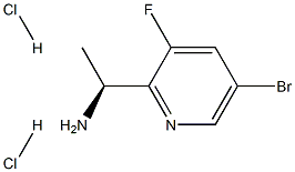 (1S)-1-(5-BROMO-3-FLUORO(2-PYRIDYL))ETHYLAMINE DIHYDROCHLORIDE Struktur