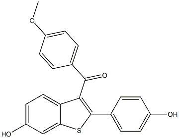 [6-hydroxy-2-(4-hydroxyphenyl)-1-benzothiophen-3-yl]-(4-methoxyphenyl)methanone|[6-hydroxy-2-(4-hydroxyphenyl)-1-benzothiophen-3-yl]-(4-methoxyphenyl)methanone