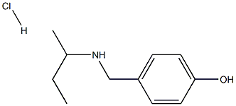 4-{[(butan-2-yl)amino]methyl}phenol hydrochloride Struktur