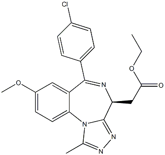ethyl (S)-2-(6-(4-chlorophenyl)-8-methoxy-1-methyl-4H-benzo[f][1,2,4]triazolo[4,3-a][1,4]diazepin-4-yl)acetate Structure