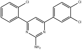 4-(2-chlorophenyl)-6-(3,4-dichlorophenyl)pyrimidin-2-amine|