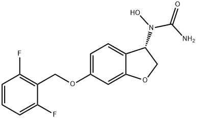 Urea,N-[(3S)-6-[(2,6-difluorophenyl)methoxy]-2,3-dihydro-3-benzofuranyl]-N-hydroxy-|化合物 T28674