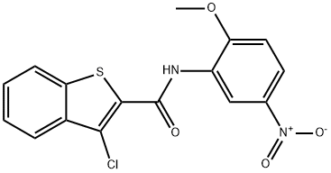 3-chloro-N-(2-methoxy-5-nitrophenyl)benzo[b]thiophene-2-carboxamide|