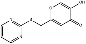 5-hydroxy-2-[(pyrimidin-2-ylsulfanyl)methyl]-4H-pyran-4-one