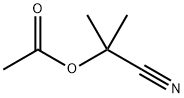 Propanenitrile,2-(acetyloxy)-2-methyl- Struktur