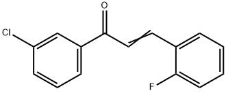 (2E)-1-(3-chlorophenyl)-3-(2-fluorophenyl)prop-2-en-1-one Struktur
