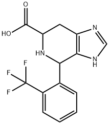4-[2-(trifluoromethyl)phenyl]-3H,4H,5H,6H,7H-imidazo[4,5-c]pyridine-6-carboxylic acid Struktur