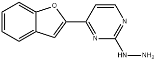 4-(1-benzofuran-2-yl)-2-hydrazinopyrimidine Struktur
