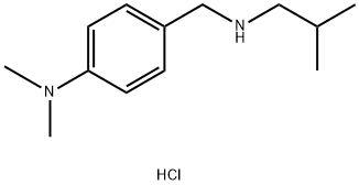 N,N-dimethyl-4-{[(2-methylpropyl)amino]methyl}aniline hydrochloride Struktur
