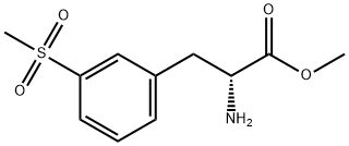 methyl (R)-2-amino-3-(3-(methylsulfonyl)phenyl)propanoate Structure