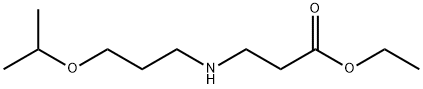 エチル3-{[3-(プロパン-2-イルオキシ)プロピル]アミノ}プロパン酸 化学構造式