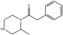 1-(2-methylpiperazin-1-yl)-2-phenylethan-1-one Struktur