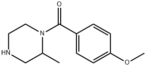 1-(4-methoxybenzoyl)-2-methylpiperazine Struktur