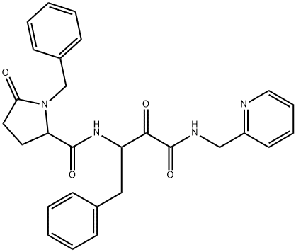 2-Pyrrolidinecarboxamide, N-[2,3-dioxo-1-(phenylmethyl)-3-[(2-pyridinylmethyl)amino]propyl]-5-oxo-1-(phenylmethyl)-|1254699-12-1