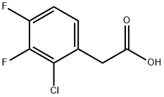 2-CHLORO-3,4-DIFLUOROPHENYLACETIC ACID Struktur