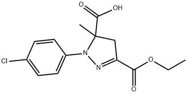 1-(4-chlorophenyl)-3-(ethoxycarbonyl)-5-methyl-4,5-dihydro-1H-pyrazole-5-carboxylic acid|1-(4-chlorophenyl)-3-(ethoxycarbonyl)-5-methyl-4,5-dihydro-1H-pyrazole-5-carboxylic acid