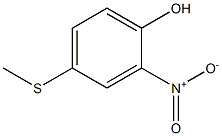 Phenol, 4-(methylthio)-2-nitro- Struktur