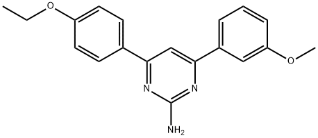 4-(4-ethoxyphenyl)-6-(3-methoxyphenyl)pyrimidin-2-amine Struktur