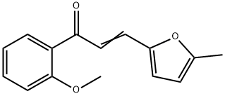 (2E)-1-(2-methoxyphenyl)-3-(5-methylfuran-2-yl)prop-2-en-1-one Struktur