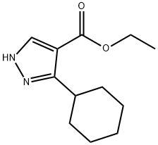 ethyl 5-cyclohexyl-1H-pyrazole-4-carboxylate Struktur
