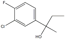 2-(3-chloro-4-fluorophenyl)butan-2-ol Structure