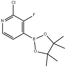 2-chloro-3-fluoro-4-(4,4,5,5-tetramethyl-1,3,2-dioxaborolan-2-yl)pyridine Structure