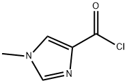 1-甲基-1H-咪唑-4-甲酰氯 结构式