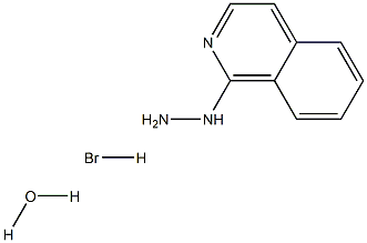 1-hydrazinoisoquinoline hydrobromide hydrate Struktur